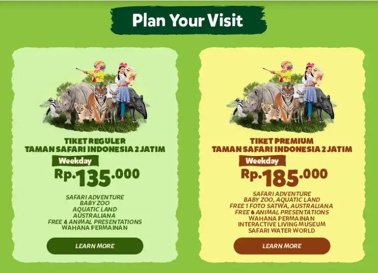 Harga Tiket Masuk Taman Safari Prigen Rombongan Terbaru - RARATRAVEL.ID