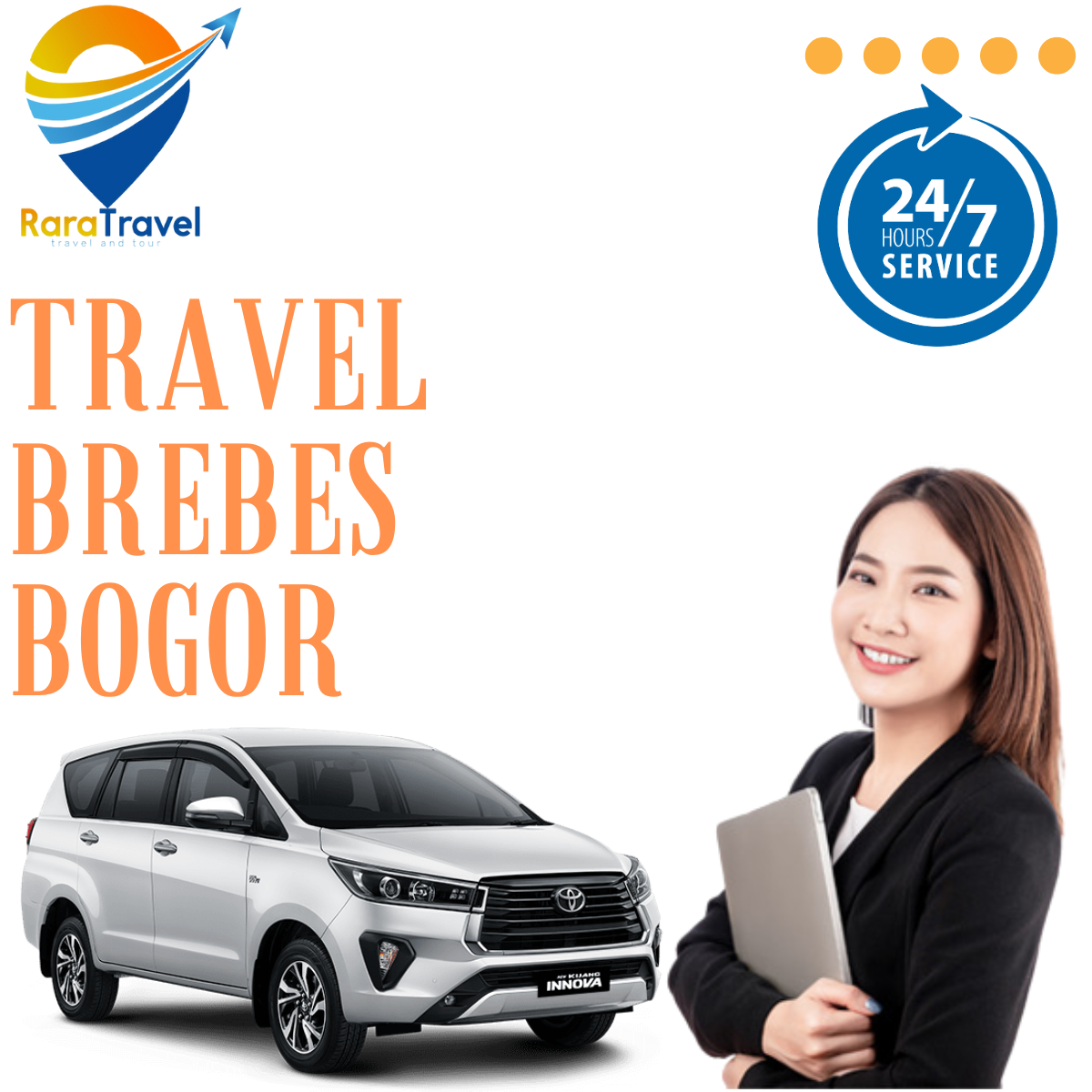 Travel Brebes Bogor Hiace Murah Door to Door - RaraTravel.id