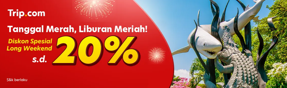 Harga Spesial Tiket Pesawat Lion Grup via Trip.com, Promo Spesial Long Weekend s.d 20%!