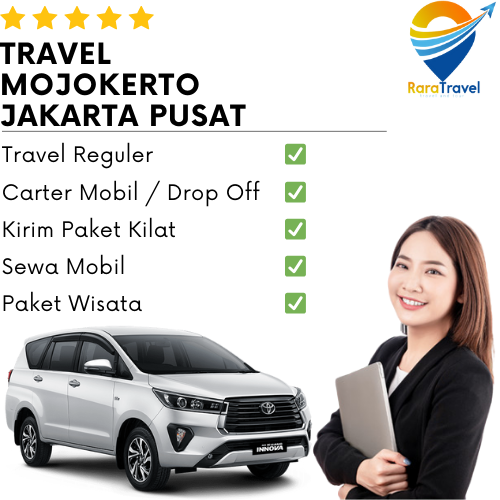 Travel Mojokerto Jakarta Pusat Murah Layanan 24 Jam