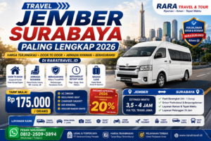 Travel Jember Surabaya Terpercaya & Terbaik 2026: Harga Hemat, Door to Door, Armada Premium Berasuransi