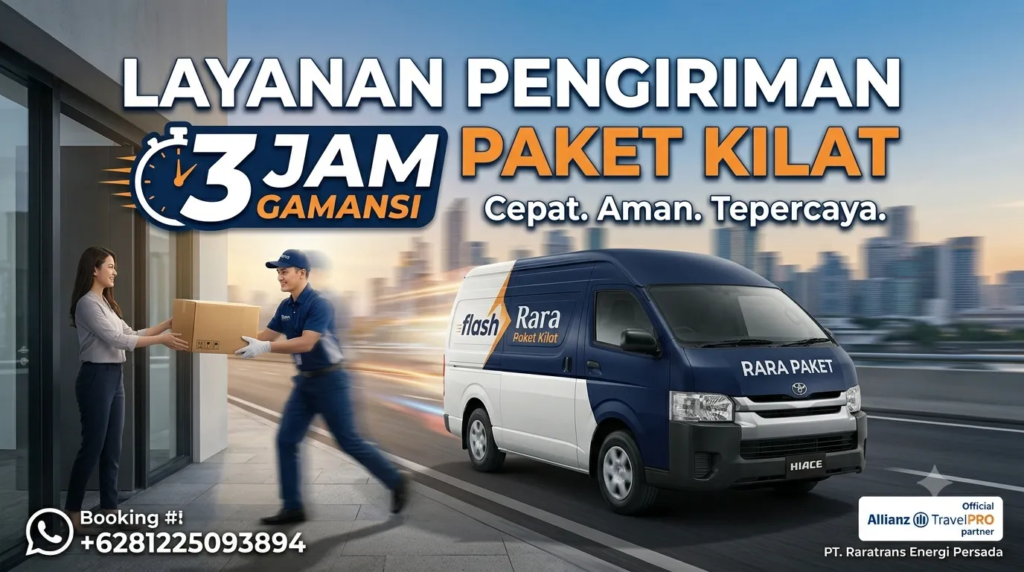 ILUSTRASI KIRIM PAKET MELALUI TRAVEL JEMBER LUMAJANG