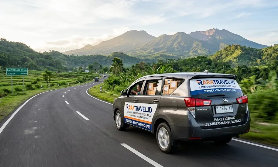 Travel Jember Banyuwangi Terpercaya 2026 | Door to Door, Harga Terbaru, Armada Premium 4 Layanan Pengiriman Paket Kilat Jember Banyuwangi MENGGUNAKAN MOBIL INNOVA REBORN DARI JASA LAYANAN RARATRAVEL.ID