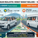 Hitung-hitungan Realistis: Lebih Hemat Mana, Bawa Mobil Sendiri atau Naik Travel untuk Rute Malang–Surabaya?